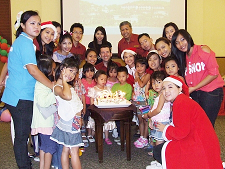 Children with birthdays in December are treated to birthday cakes from the hotel.
