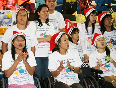 The choir from the Vocational School for People with Disabilities.