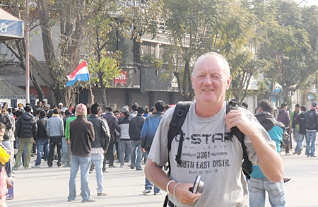 In the calm point of the riot!