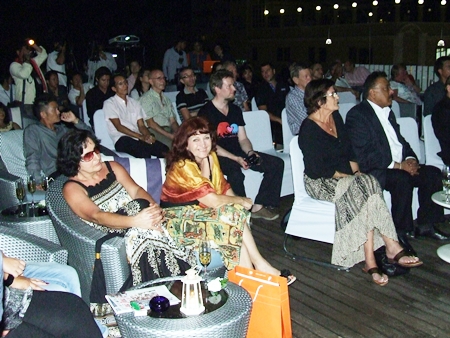 The audience sits enraptured through a showing of “Goodbye Lenin.” 