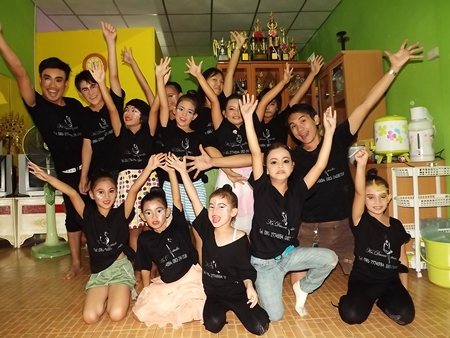 Children getting ready to rock Thailand’s Got Talent 2012.