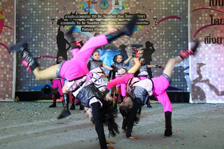 An energetic troupe performs at last year’s event.