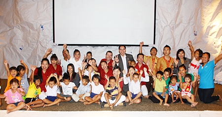 Children from the Young Children Development Centre in Soi Khopai under the care of Sukanya Seaton, chairperson of the Seaton Foundation, were treated to a movie titled ‘Happy Feet Two’ recently. The outing was sponsored by Michael Delargy, GM of the Sheraton Pattaya Hotel. The kids also enjoyed delicious snacks and drinks hosted by the hotel.