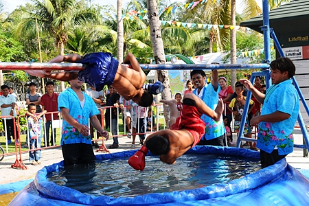 “Sea boxing” is always a big hit (pun intended) at the Rice Festival.