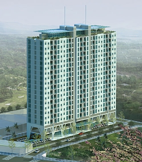 An artist’s rendering shows the proposed Hoa Sen Apartment building in Ho Chi Min City.  Vietnam’s property market has stalled due to rising interest rates. (Photo/Nhaban.com) 