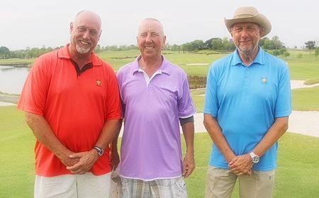 Jimmy Brackett, Tony Duthie & Peter LeNoury at Rancho Charnvee, Khao Yai.