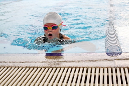 One of Garden’s top swimmers.