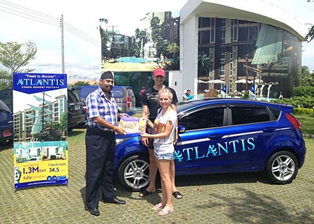 Antonina Maslova, right, was the winner of the fabulous Ford Fiesta top prize.