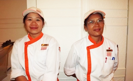 Amari staff Meha Limlertrat and Piyada Thala provide excellent service.