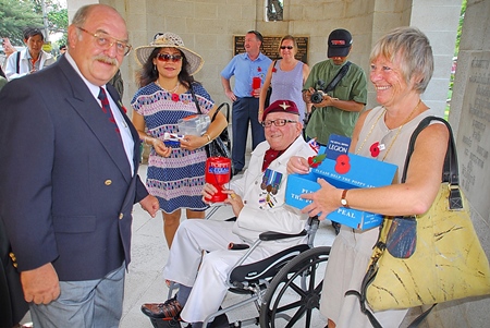 Our Poppy Team in action: we collected nearly 20,000 baht.