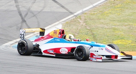 Stuvik drives his car to 10th position in the opening race of the season. 