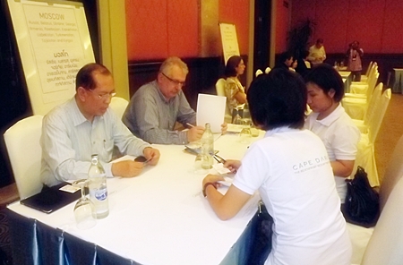 Representatives from European tourism offices provide advice to Pattaya and Chonburi businesses. 