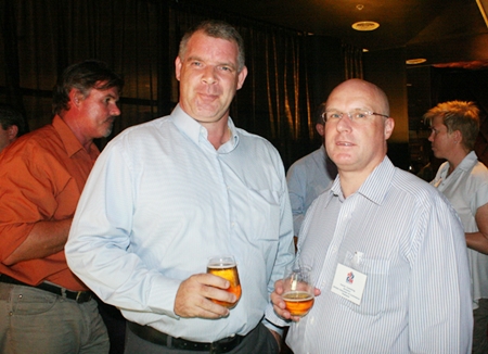 Joe Cox (Defence International Security Services) and David Cumming (director of BCCT).