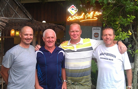 Friday winners at Green Valley, from left, Andre Coetzee, Steve Plant, Mark Riggall and Clyde Smith.