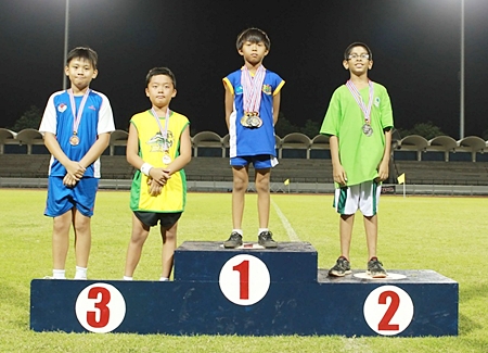 Nut winning Gold medal for 800 meter-run.