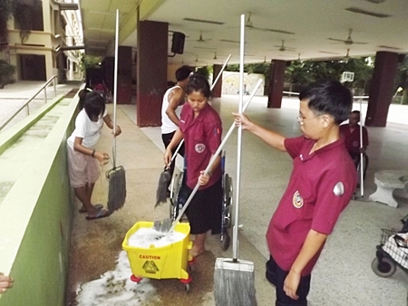 Like the old MacDonald’s song, “grab a bucket and mop… scrub the bottom and top…”