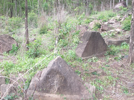 Stone monuments mark what some believe is part of an ancient city.
