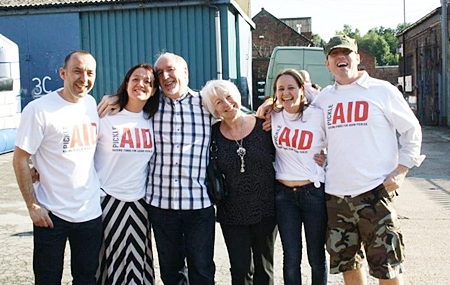 Adam’s parents Andrew and Adele Pickles with PickleAID fundraisers. Pictured are (from left) Neil Clappison, Katie Jones, Andrew Pickles, Adele Pickles, Lynn Haygarth and Julian Farrell. (Copyright Melissa Connolly @ melissaphotography.co.uk)