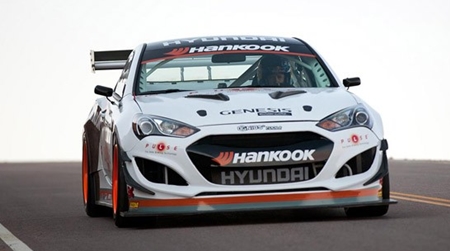 Rhys Millen world record Pikes Peak Hyundai Genesis. 