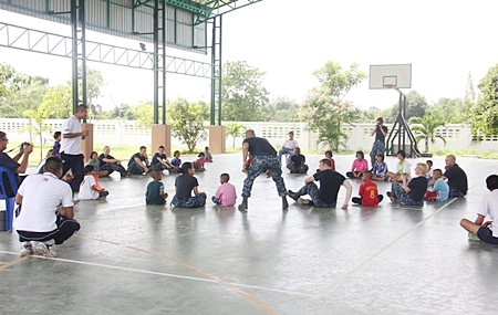 After the hard work was done, it was playtime for sailors and children.