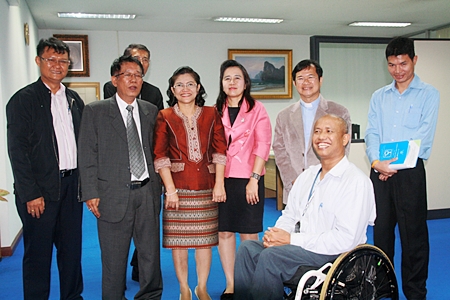 Members of the Redemptorist Center for Persons with Disabilities committee prepare to meet with top government officials. 