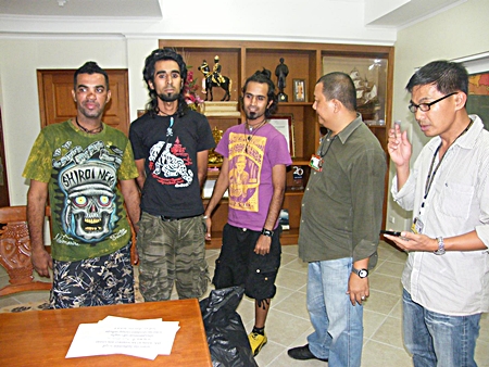 The Al-Balushi brothers (L to R) Arlf, Jamil and Khalid have been arrested on immigration charges. 