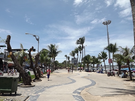 The beachfront promenade might be brighter now, but it is also much hotter. 