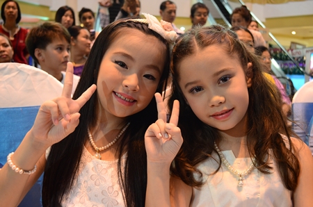 Young performers waiting to go on stage.