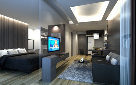 Room sizes will range from 29sqm studios to 60sqm two-bedroom units.