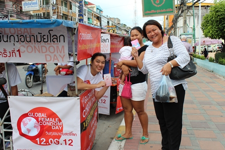 The campaign wasn’t only in entertainment areas, as campaigners spread the word throughout Pattaya.