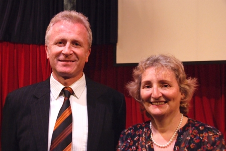 Mike Walton (left), the Principal of The Regent’s School Pattaya welcomes Professor Deborah Eyre (right), Director of Education at Nord Anglia Education