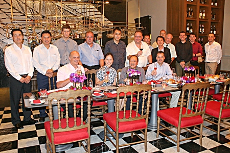 The GM Gang poses for a group photograph in the exquisite surroundings of La Ferme. 