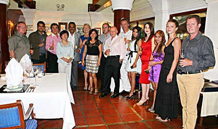 A handful of friends gathered at Casa Pascal to celebrate the happy occasion.