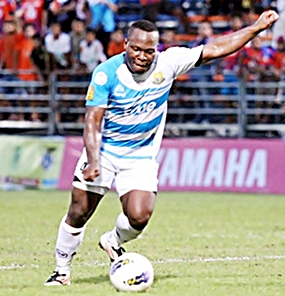 Pattaya United’s two-goal hero, Ludovick Takam. (Photo/Pattaya United) 