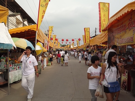 The festival in Naklua features food - lots of vegetarian food!