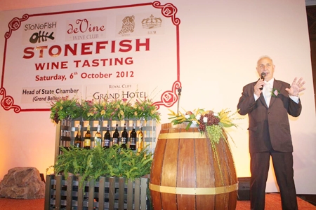 Peter Papanikitas brightens the night with his tales of Stonefish wines.