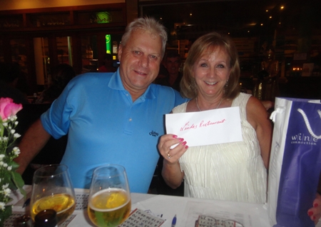 PILC member Mary Adams won the first game of the evening.