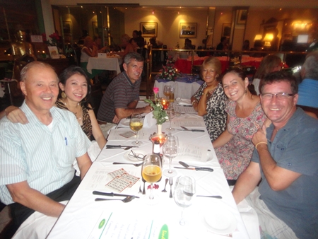 PILC members with their husbands, enjoying the evening.