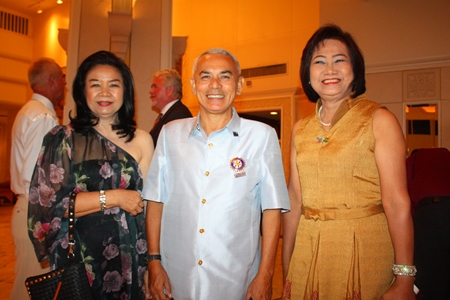 Friends from Rotary Club of Plutaluang (l-r) Sumon Jaikid, Capt. Don Adinand and Onanong Siripornmanut.