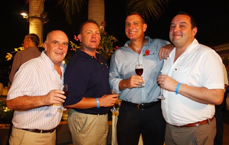 (L to R) Joe Grunwell, MD of Comcon Group, Darren Allcock, Sales Executive with Heights Holdings, Simon Philbrook, Client Advisor for MBMG Group and Clark Mckeown.