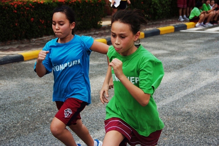 Regent’s students focus as they have their eye on the prize. 