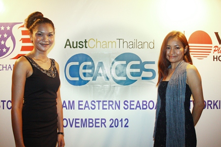 CES Sales Manager Patchararatch Tanasetpiwat and CES Sales & Marketing Manager Manita Boontham add heaps of pulchritude to the event.