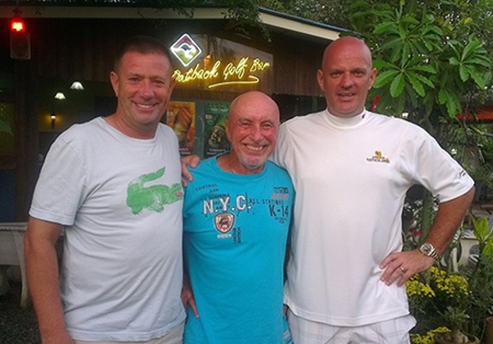 Friday winners (from left): Martin Kingswood, Sugar Ray and Andy Butterworth. 