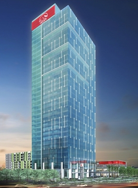 An artist’s impression of the AIA Capital Center, a 35 storey Grade A office tower due for completion in 2014. 