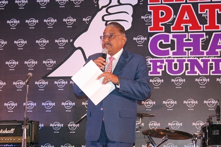 Peter Malhotra, MD of Pattaya Mail spoke of ‘Peace through service’. 