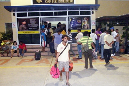 Immigration police believe sixty-four Sri Lankans were victims of human trafficking. 