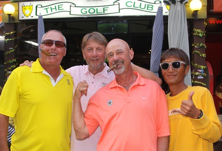 Keith Worboys (left) with Peter LeNoury, Martin Zimmerman and Ken Aihara 
