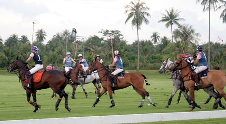 Action from the final as La Boheme take on St. Regis.