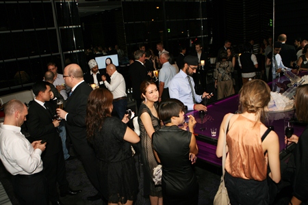 The Woobar at the W Hotel was the perfect setting for the evening.