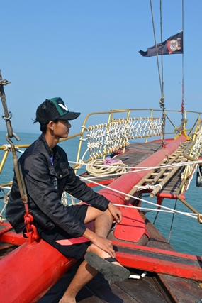 Thankfully the crows nest wasn’t too high up.